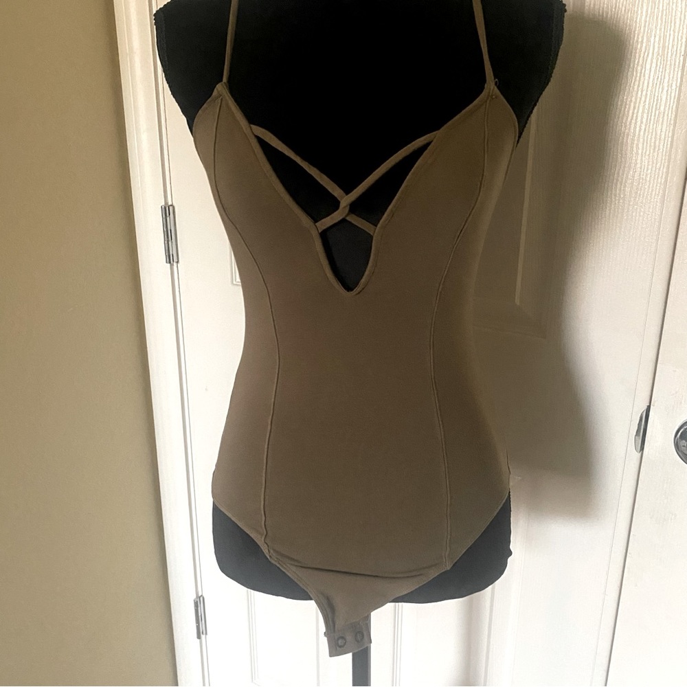 Express Olive Bodysuit